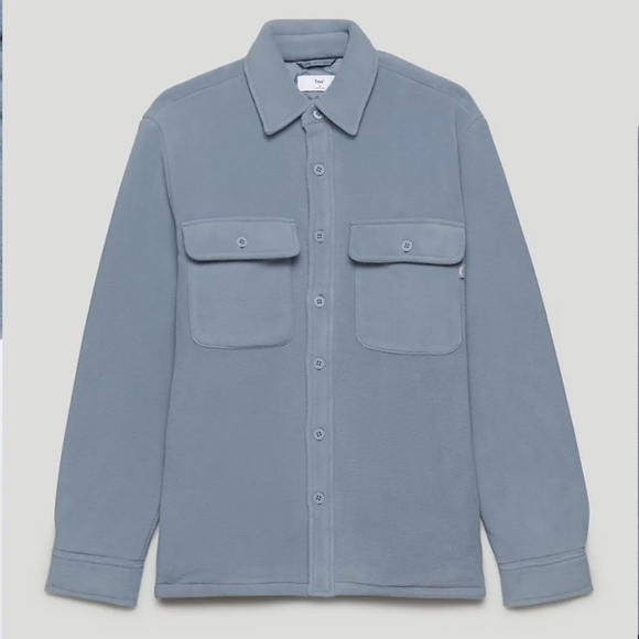 ARITZIA TNA Polar Shirt Jacket Granite Blue - Picture 2 of 4